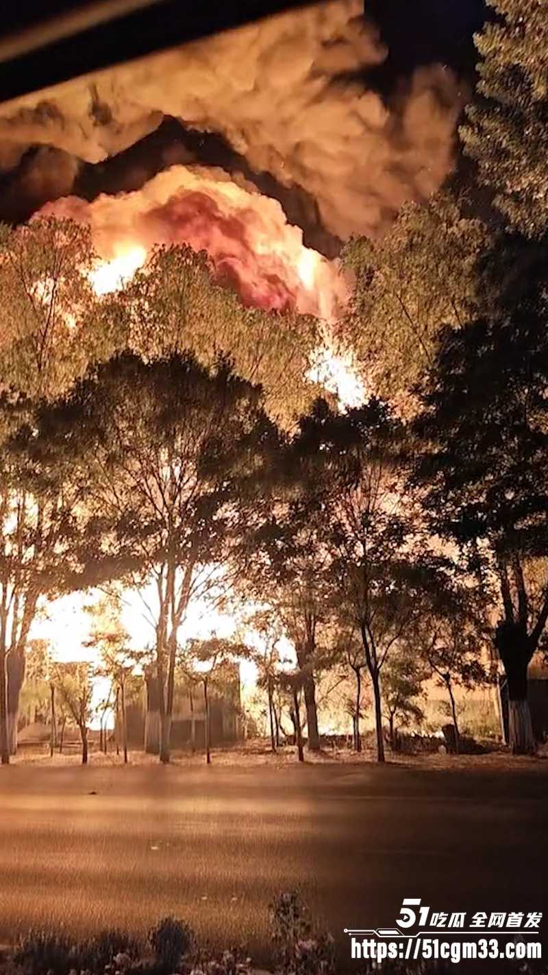 河北文安工厂深夜起火 3