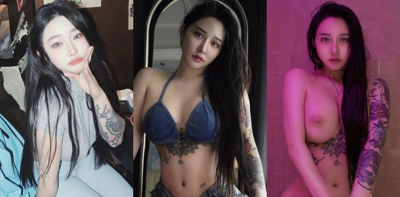 纹身极品网红黑丝健身房照流出！白嫩反差身材和多套情趣大尺度私拍完整曝光
