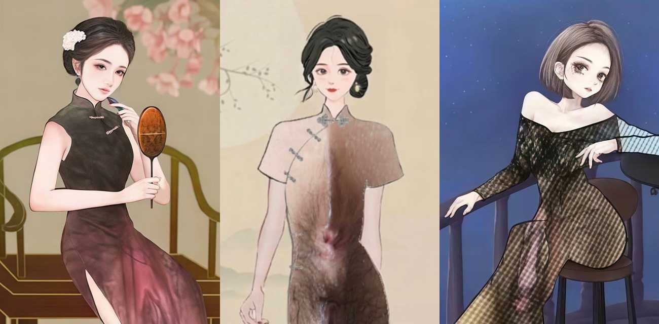 全网爆火万福图揭秘 古风美女旗袍暗藏色情 多种骚穴掀起全网追捧 - 剧情演绎