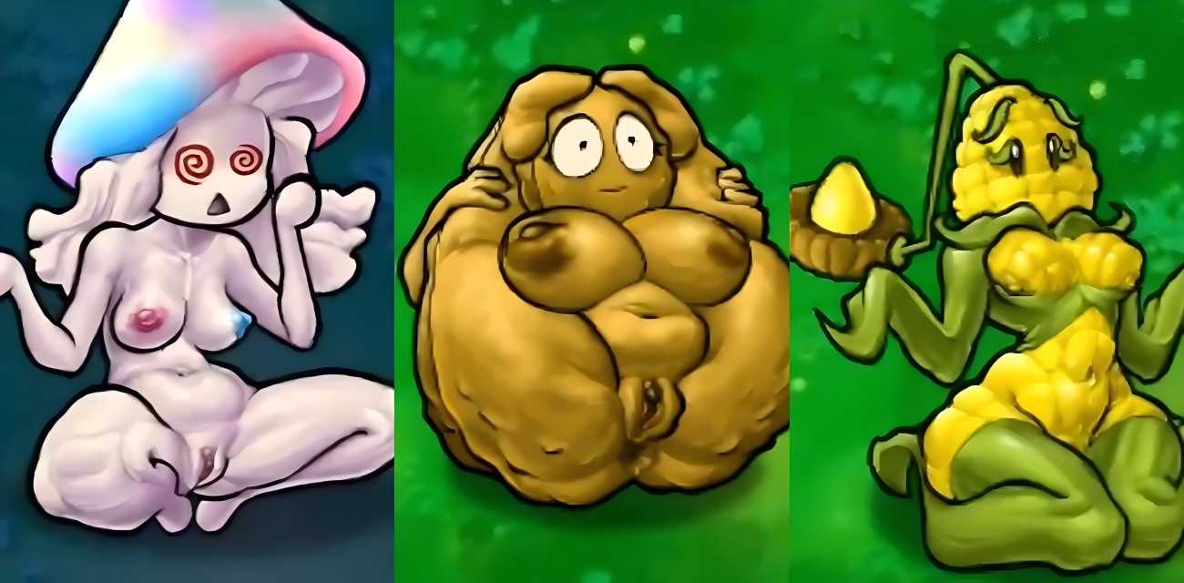 植物大战僵尸成人版 呆萌植物惨遭二创 炸裂形象极度辣眼 毁童年慎入！