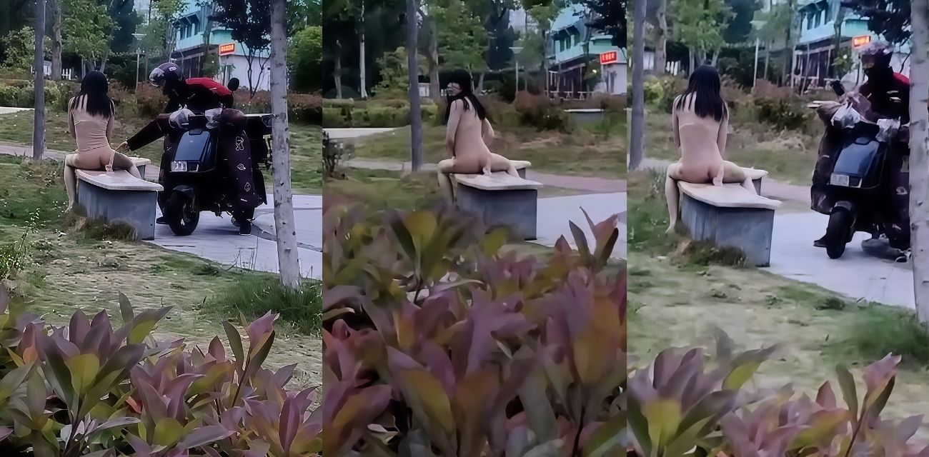 外卖小哥公园奇遇 美女野外自慰现场 白嫩骚躯诱惑太强 看得小哥差点鼻血狂喷